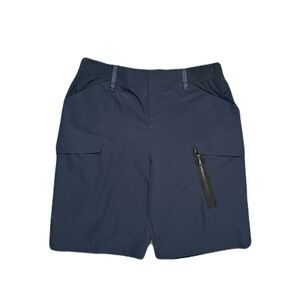 On Cloud Explorer Shorts Men Medium Navy Blue Stretch Trail Hybrid Cargo XXL